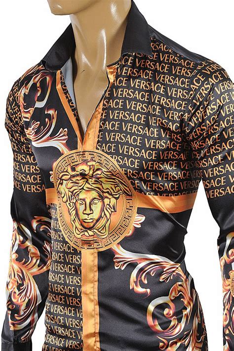 cheap versace mens shirt|versace clothing for men clearance.